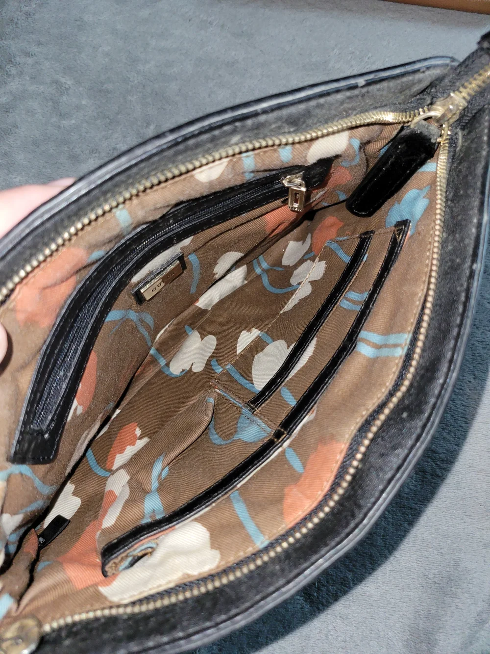 Guess Women's Black Woven Tote Bag with Gold Logo
